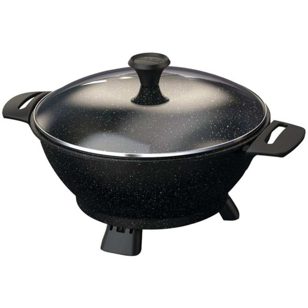 The Rock By Starfrit 024404-002-0000 The Rock By Starfrit Electric Multi-use Pot With Bakelite Handles