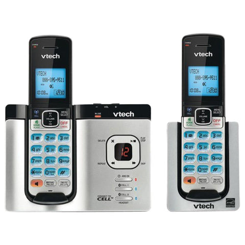 Vtech Dect 6.0 Connect-to-cell 2-handset Cordless Phone System Vteds66212