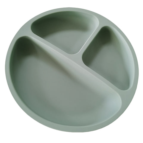 BPA Free Baby Silicone Suction Plate Kid Tableware Food Grade Silicone Non-Slip Baby Dish Infant Toddler Dinnerware