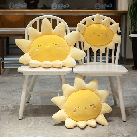 1Pc Sleepy Sun Pink Blue Clouds Pillows Elastic Plush Ultra Soft Stuffed Throw Pillows For Babies Children Cot Car Decor Props