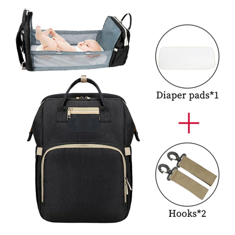 Umaubaby Diaper Bag Bed Large Capacity Maternity Bag baby bags for mom  3 in 1 foldable baby bed nappy bag Free baby mattress