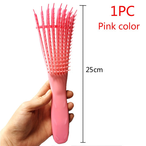 Detangling Massage Scalp Hair Brush Comb Women Styling Tool Afro African 4C Kinky Wavy Curly Hair Product