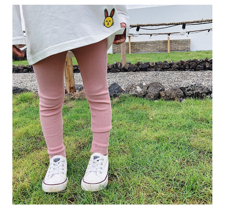 VIDMID baby girls cotton high quality Baby children leggings Pants Boys girls strip knitted leggings kids casual leggings 400603