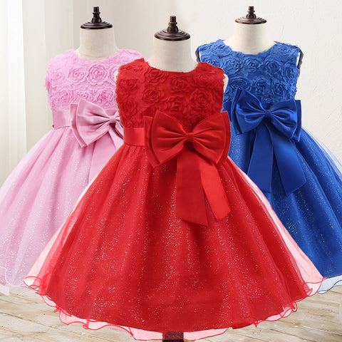 Girl Flower Princess Dress Kids Summer Gown Dresses For 3-10 Years Girls Wedding Birthday Party Clothing Children Prom Costume