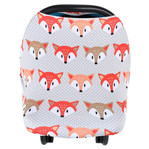 Multifunctional 5 in 1 Baby Breastfeeding Cover Car Seat Cover Canopy Shopping Cart Cover Trendy Scarf Breathable Nursing Cover