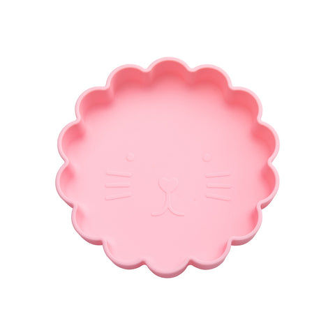 Silicone Baby Plate Food Grade Silicone Feeding Bowl Dining Plate  Cartoon Fox Dishes Suction Toddle Training Tableware Kid