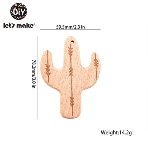 Let&#39;s Make Baby Teether Animal Beech Wood Rings 10PCS Bird Unicorn  DIY Accessories  Teething Toys Baby Products Wooden Teethers
