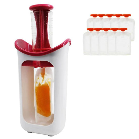 Baby Food Maker Squeeze Food Station Food Dispenser Bags Food Maker  Fruit Container Storage Baby Feeding Maker