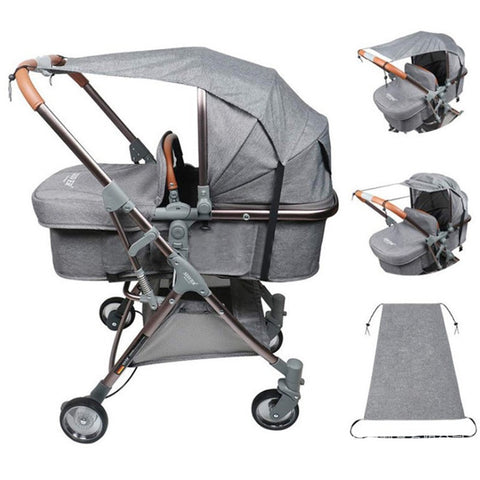 Baby Stroller Accessories Soft Breathable Yarn Sunshade Cover Baby Sun Protector Basket Stroller Cover Mosquito Net For Stroller