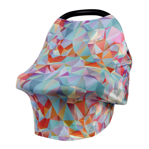 Multifunctional 5 in 1 Baby Breastfeeding Cover Car Seat Cover Canopy Shopping Cart Cover Trendy Scarf Breathable Nursing Cover