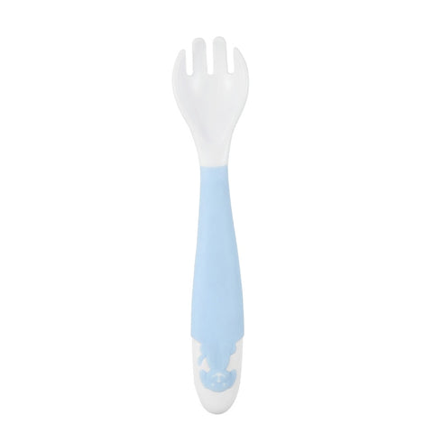 2Pcs Bendable Baby Spoon Fork Set Baby Toddler Infant Learning Tableware Flatware Utensils Baby Kids Cutlery with Storage Box