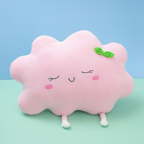 1Pc Sleepy Sun Pink Blue Clouds Pillows Elastic Plush Ultra Soft Stuffed Throw Pillows For Babies Children Cot Car Decor Props