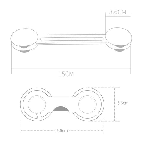 Child Safety Lock Baby Drawer Lock Child Anti-opening Cabinet Door Refrigerator Lock Buckle Baby Anti-pinch Safety Buckle