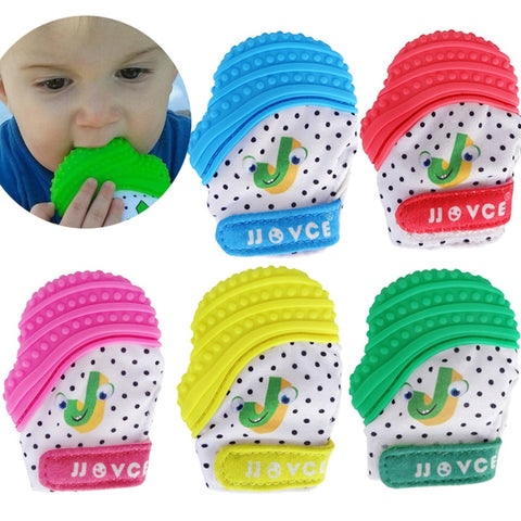 Nontoxic Silicone Baby Kids Child Finger Guard Stop Thumb Sucking Wrist Band Baby Pacifier Mitt Teething Mitten teether Glove