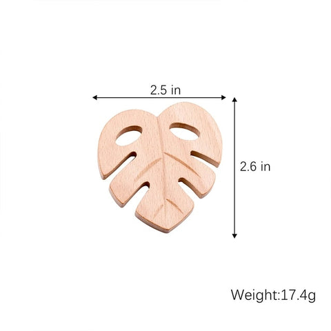 1pc Wooden Teether Wood Pendant For Pacifier Chain Baby Products Animal Wooden Blank Rodent Baby Teethers Birth Nurse Gifts Toys