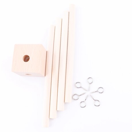 Baby Toys Wooden Baby Rattles Mobile Wool Ball Wind Chimes Bell Toys For Nerbown Bed Hanging Tent Decor Nursing Baby Products