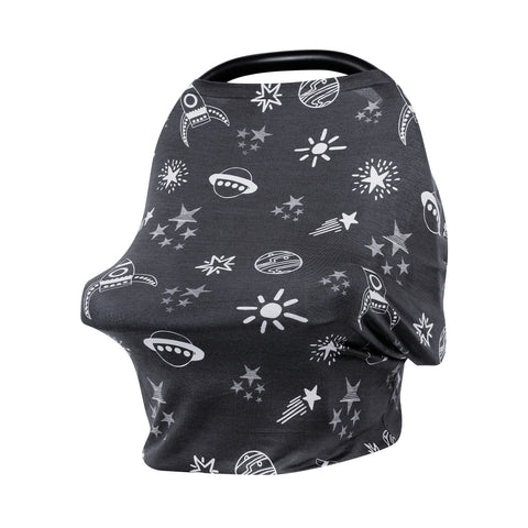 Multifunctional 5 in 1 Baby Breastfeeding Cover Car Seat Cover Canopy Shopping Cart Cover Trendy Scarf Breathable Nursing Cover