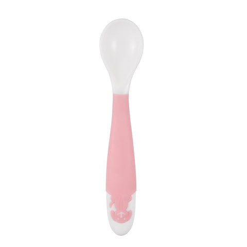2Pcs Bendable Baby Spoon Fork Set Baby Toddler Infant Learning Tableware Flatware Utensils Baby Kids Cutlery with Storage Box