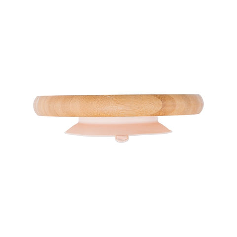 Baby Dinner Plate Baby Feeding Bowl Wooden Kids Feeding Dinnerware With Silicone Suction Cup Wooden Fork Spoon Children&#39;s Dishes