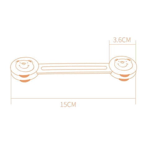 Baby Safety Lock Multifunctional Protective Refrigerator Drawer Lock Children&#39;s Cabinet Door Lock Baby Anti-pinch Hand