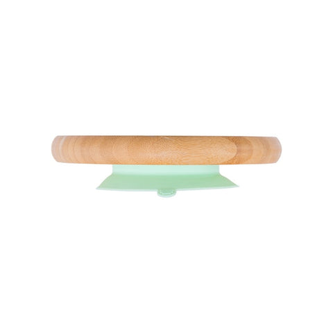 Baby Dinner Plate Baby Feeding Bowl Wooden Kids Feeding Dinnerware With Silicone Suction Cup Wooden Fork Spoon Children&#39;s Dishes