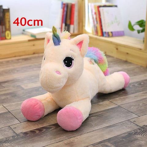 2021 New Arrival large unicorn plush toys cute pink white horse soft doll stuffed animal big toys for children birthday gift