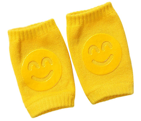 Baby Knee Pads Toddler Crawling Protector Toddler Legs Warmers Leg Protection Elbow Pads Baby Safety Cotton Non Slip Smiley