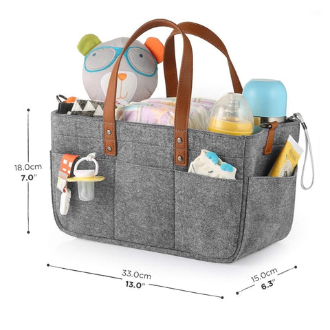 Baby Diaper Organizer Portable Holder Bag for Changing Table Car Newborn Caddy Nappy Bag Maternity Nursery Organizer Storage Bin