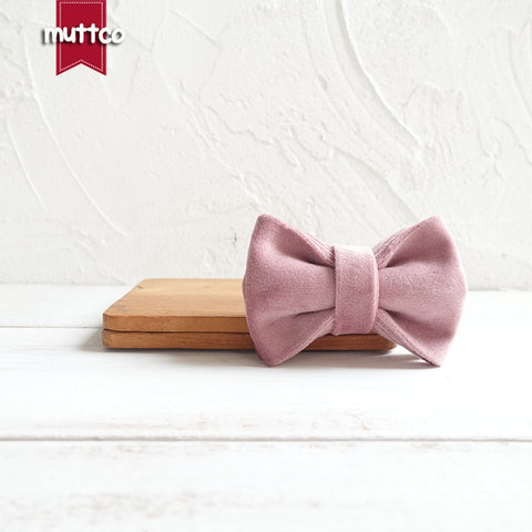 MUTTCO   Adjustable cat collar THE BABY PINK handmade pet products 2 sizes metal buckle double cloth cat collar UCC080