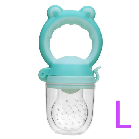 Baby Food Feeding Spoon Juice Extractor Pacifier cup Molars Baby feeding bottle Silicone Gum Fruit Vegetable Bite Eat Auxiliary