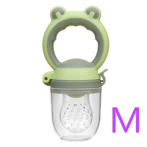 Baby Food Feeding Spoon Juice Extractor Pacifier cup Molars Baby feeding bottle Silicone Gum Fruit Vegetable Bite Eat Auxiliary