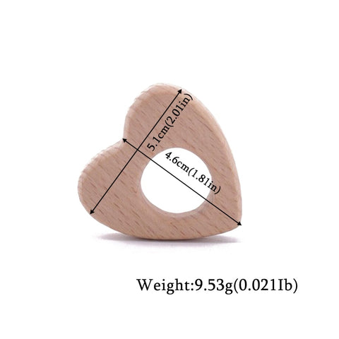 1pc Wooden Teether Wood Pendant For Pacifier Chain Baby Products Animal Wooden Blank Rodent Baby Teethers Birth Nurse Gifts Toys