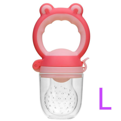 Baby Food Feeding Spoon Juice Extractor Pacifier cup Molars Baby feeding bottle Silicone Gum Fruit Vegetable Bite Eat Auxiliary