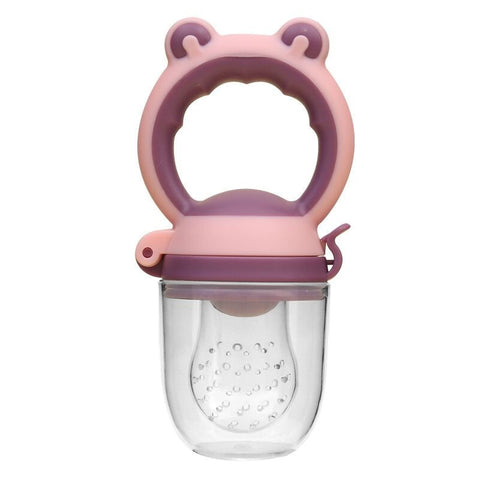 Baby Food Feeding Spoon Juice Extractor Pacifier cup Molars Baby feeding bottle Silicone Gum Fruit Vegetable Bite Eat Auxiliary