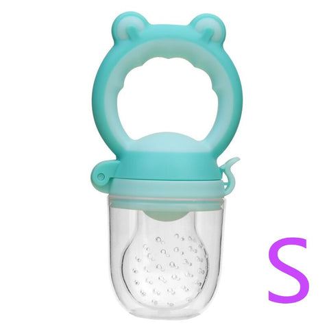 Baby Food Feeding Spoon Juice Extractor Pacifier cup Molars Baby feeding bottle Silicone Gum Fruit Vegetable Bite Eat Auxiliary