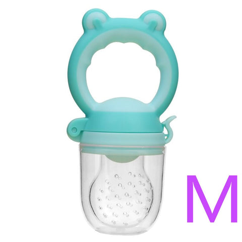 Baby Food Feeding Spoon Juice Extractor Pacifier cup Molars Baby feeding bottle Silicone Gum Fruit Vegetable Bite Eat Auxiliary