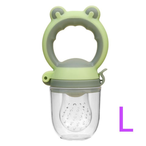 Baby Food Feeding Spoon Juice Extractor Pacifier cup Molars Baby feeding bottle Silicone Gum Fruit Vegetable Bite Eat Auxiliary