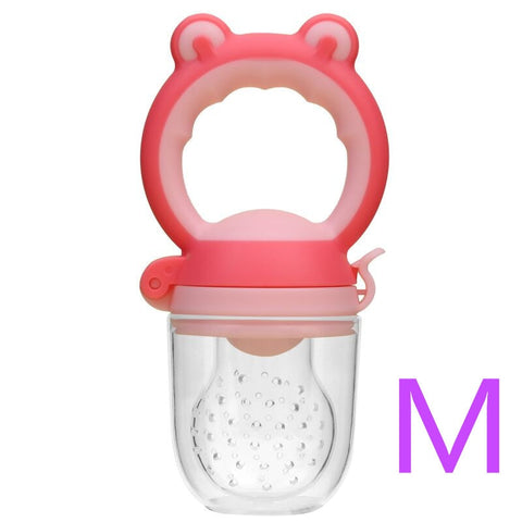 Baby Food Feeding Spoon Juice Extractor Pacifier cup Molars Baby feeding bottle Silicone Gum Fruit Vegetable Bite Eat Auxiliary