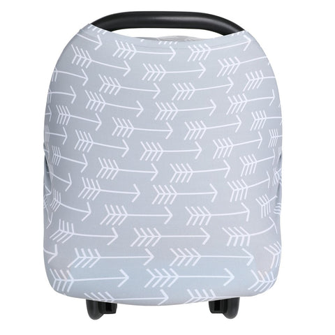 Multifunctional 5 in 1 Baby Breastfeeding Cover Car Seat Cover Canopy Shopping Cart Cover Trendy Scarf Breathable Nursing Cover
