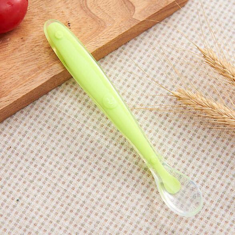 Baby Feeding Spoons Dishes Tableware for Children Flatware Cutlery Spoon Silicone Tools for Patch Work lot Soup Ladle