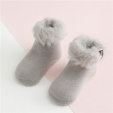Lawadka Socks for Baby 3D Embroidery Cartoon Newborn Baby Socks Winter Warm Thick Infant Girls Boys Socks for Babies