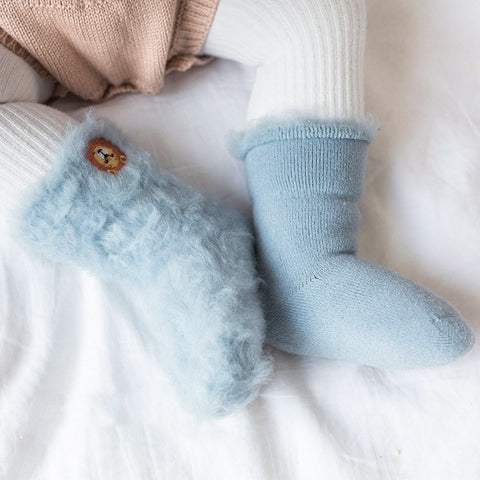 Lawadka Socks for Baby 3D Embroidery Cartoon Newborn Baby Socks Winter Warm Thick Infant Girls Boys Socks for Babies