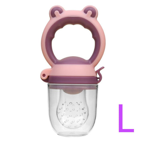 Baby Food Feeding Spoon Juice Extractor Pacifier cup Molars Baby feeding bottle Silicone Gum Fruit Vegetable Bite Eat Auxiliary