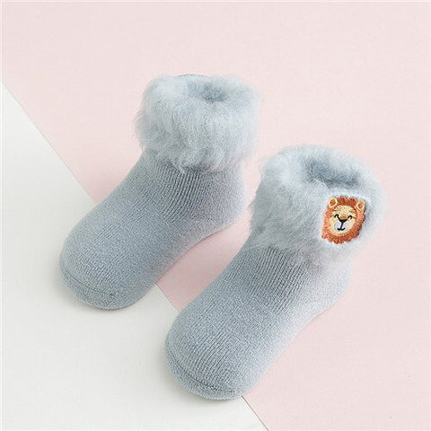 Lawadka Socks for Baby 3D Embroidery Cartoon Newborn Baby Socks Winter Warm Thick Infant Girls Boys Socks for Babies