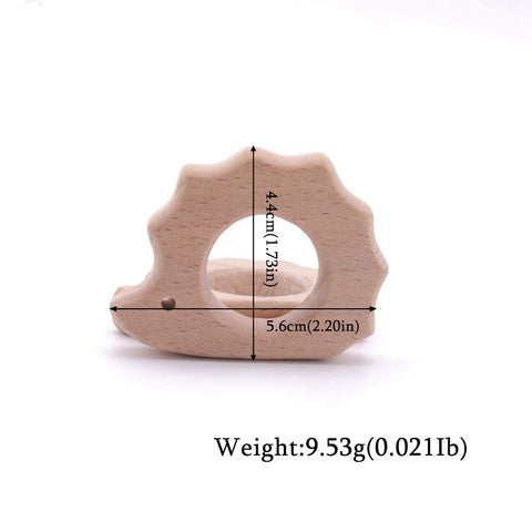 1pc Wooden Teether Wood Pendant For Pacifier Chain Baby Products Animal Wooden Blank Rodent Baby Teethers Birth Nurse Gifts Toys