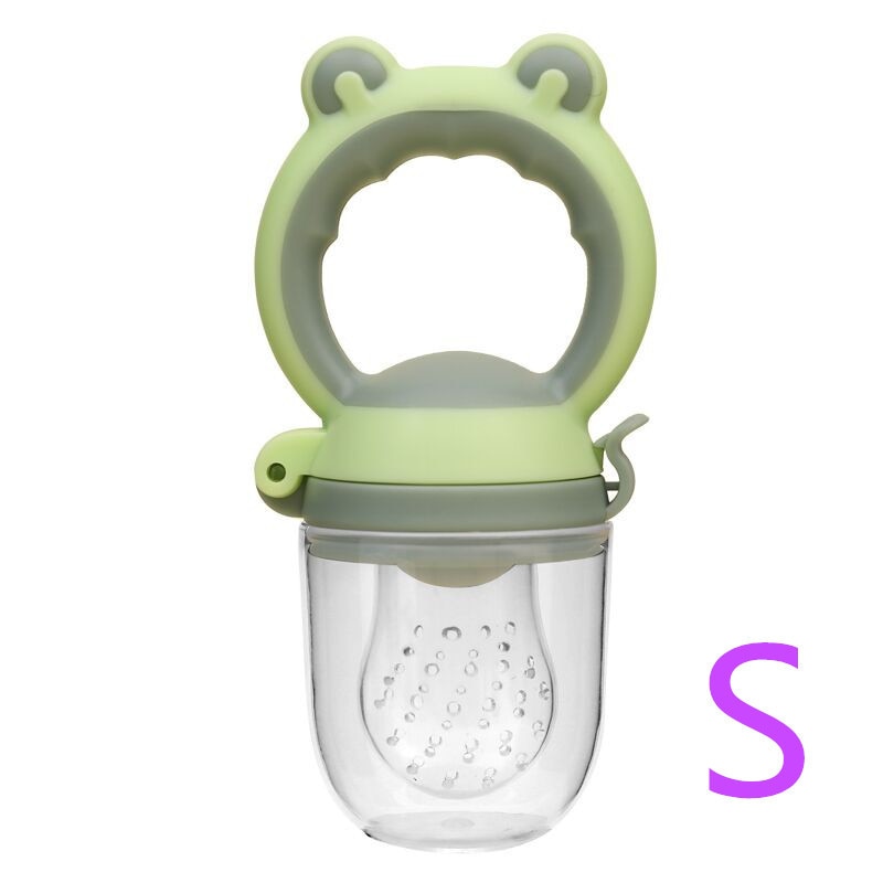 Baby Food Feeding Spoon Juice Extractor Pacifier cup Molars Baby feeding bottle Silicone Gum Fruit Vegetable Bite Eat Auxiliary