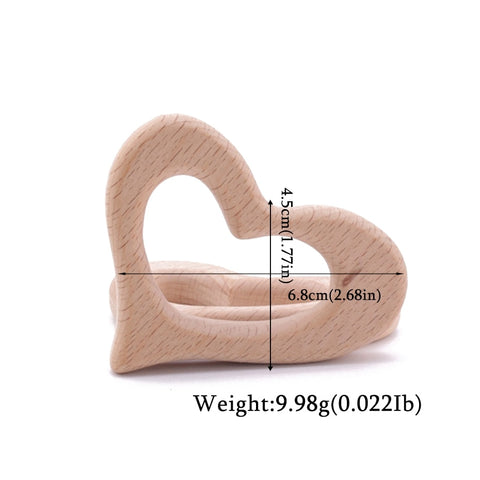 1pc Wooden Teether Wood Pendant For Pacifier Chain Baby Products Animal Wooden Blank Rodent Baby Teethers Birth Nurse Gifts Toys