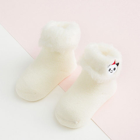 Lawadka Socks for Baby 3D Embroidery Cartoon Newborn Baby Socks Winter Warm Thick Infant Girls Boys Socks for Babies