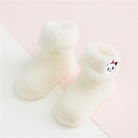 Lawadka Socks for Baby 3D Embroidery Cartoon Newborn Baby Socks Winter Warm Thick Infant Girls Boys Socks for Babies