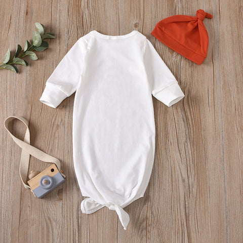3Styles 0-6M Infant Sleeping Bag Set Summer Autumn Baby Girl Boys Sweet Cartoon Rainbow Printing Sleeping Sack + Solid Color Hat